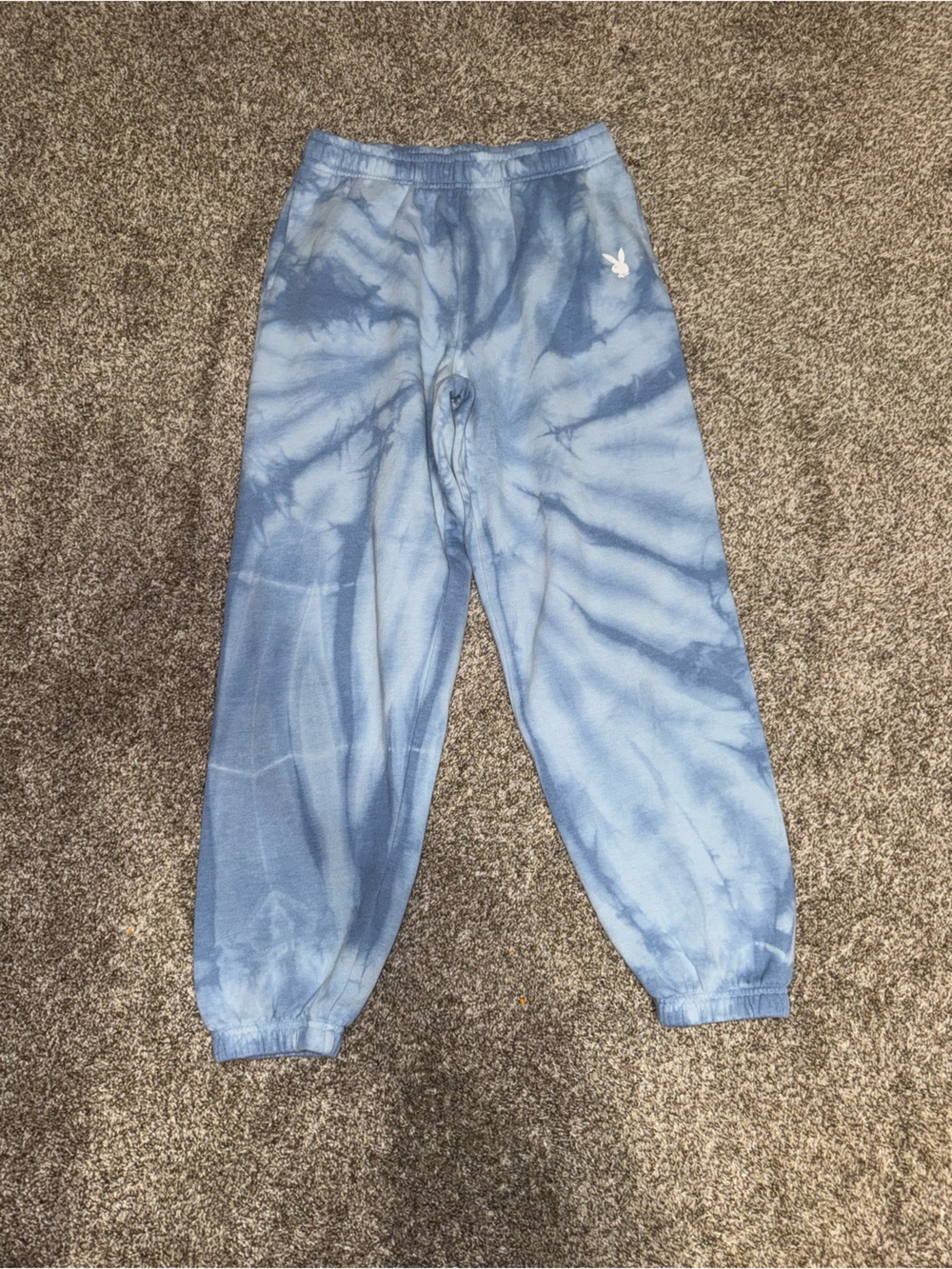 Playboy by PacSun Blue Tie Dye Jogger Sweatpants